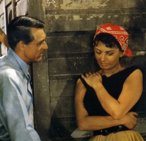 Cary Grant a Sophie Loren