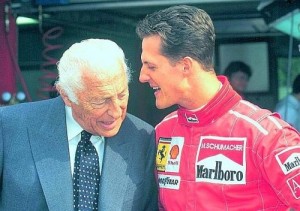 Gianni Agnelli a Michael Schumacher